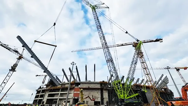 Crawler cranes for construction of the 2030 FIFA World Cup Venues