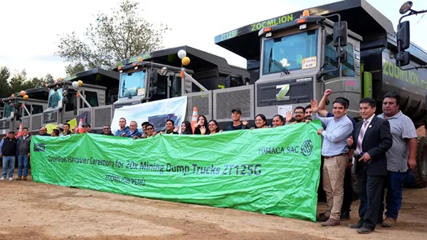 ZOOMLION Mining Dump Trucks Delivered to Gold Mine in Peru