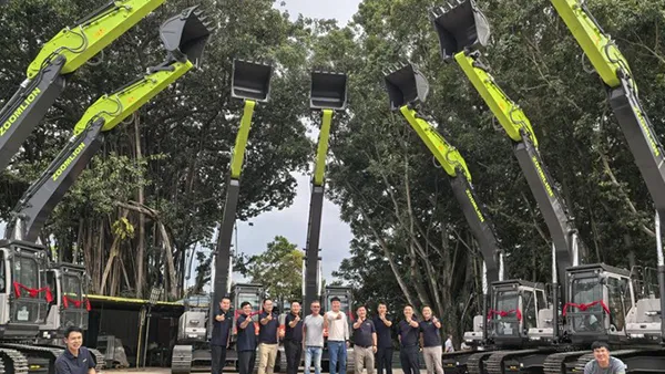 ZOOMLION Excavators Delivered for Singapore Changi Airport Expansion