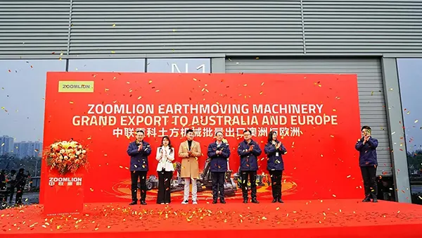ZOOMLION Ships Nearly 200 Earthmoving Machines to Australia and Europe
