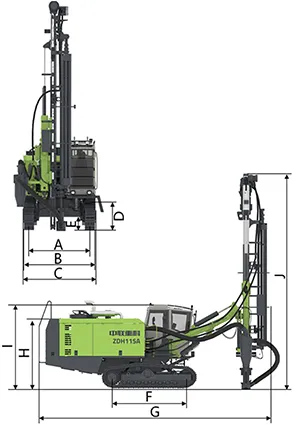 ZDH115A DTH Drill Rig