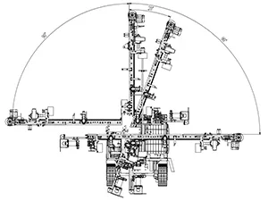 Propulsive beam fluctuating angle