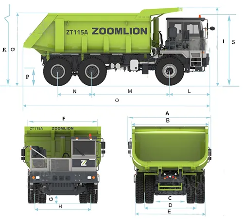 ZT115A Mining Dump Trucks