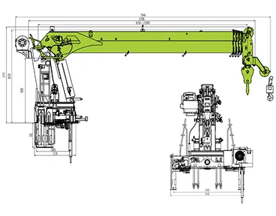 Knuckle-boom Truck-mounted Crane ZTK24000V